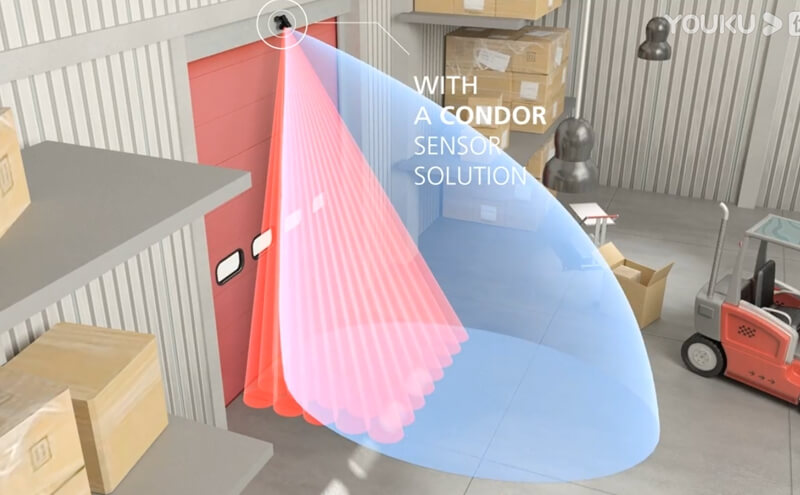 人車分流雷達與快速卷簾門提升工業(yè)安全插圖1