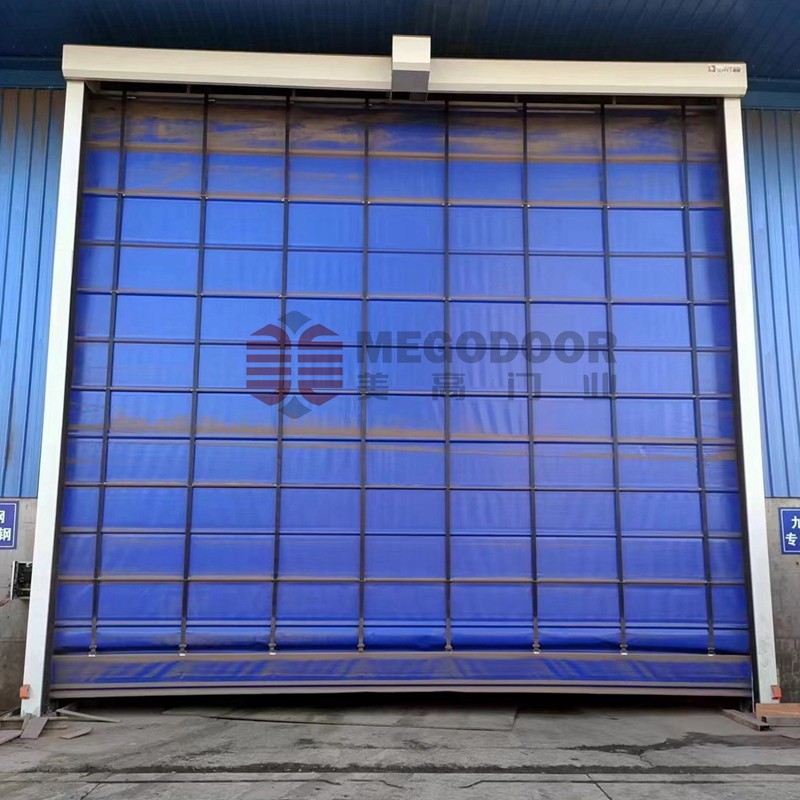 沙鋼集團(tuán)安裝的防塵堆積快速門插圖2